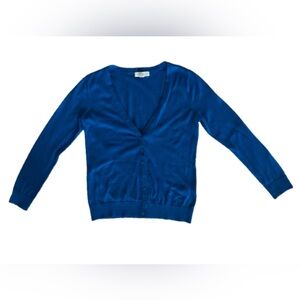 Women’s Blue Button Down Cardigan